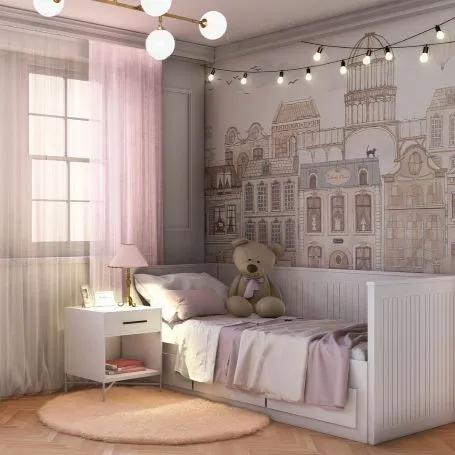 Wizualizacja pokoju dziewczynki