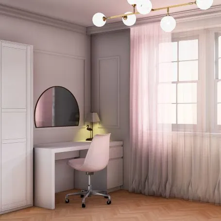Wizualizacja pokoju dziewczynki